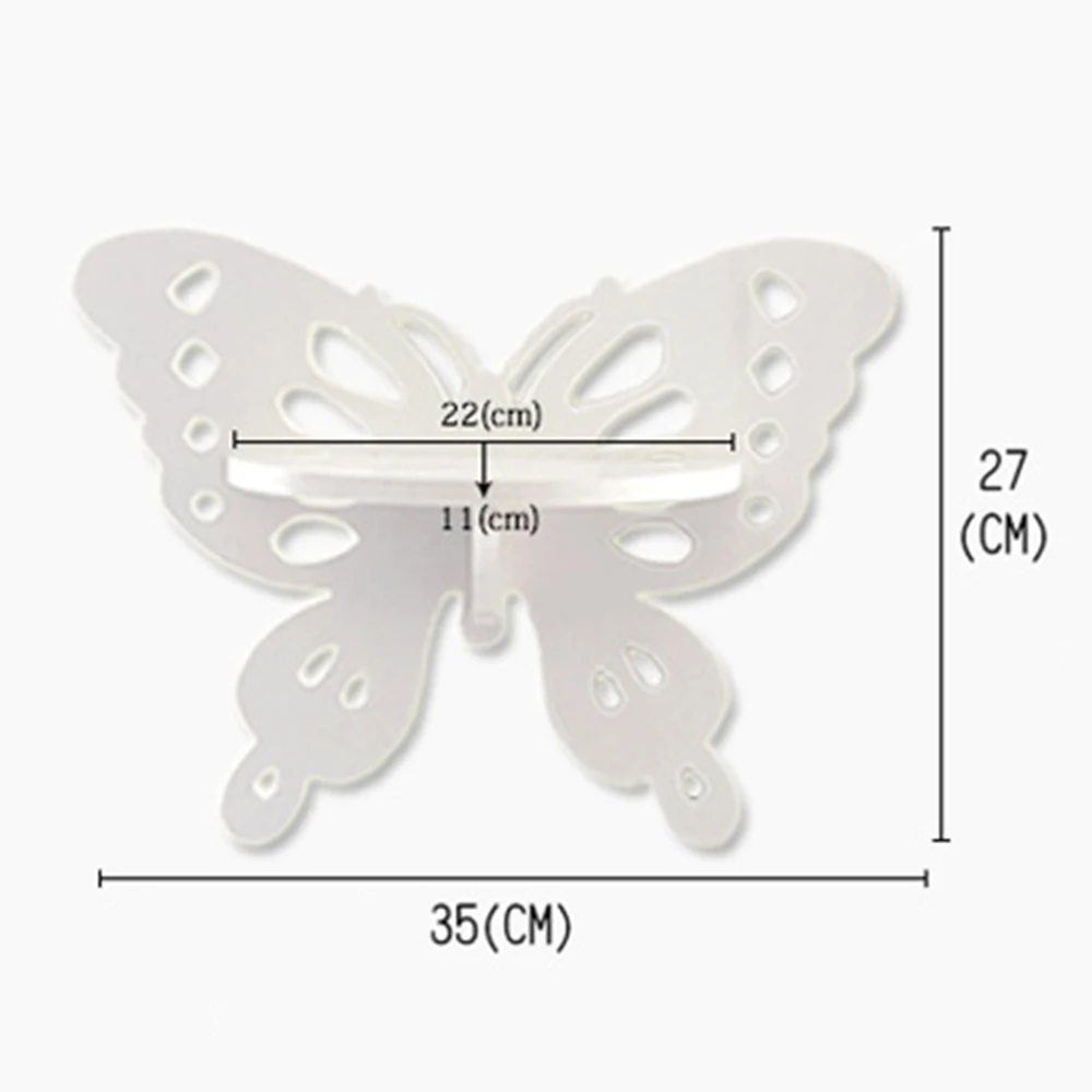 1/2шт роспись бабочками настенная полка карниз милые настенные подвесные украшения экологически чистые предметы для хранения