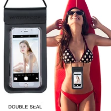 ПУ сильный Водонепроницаемый мешок для смартфона Плавание ming пляжные сумки карман для мобильного телефона чехол для Плавание подводной съемки для 5 цветов