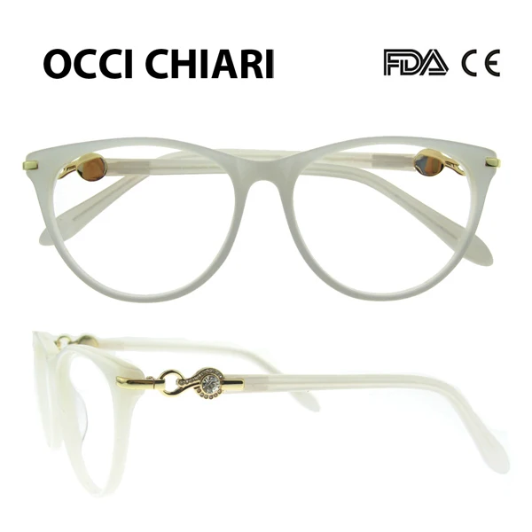 OCCI очки chiari очки Oculos модные ацетатные оправы для очков женские черные прозрачные линзы оптические Близорукость W-CORRATI - Цвет оправы: C5