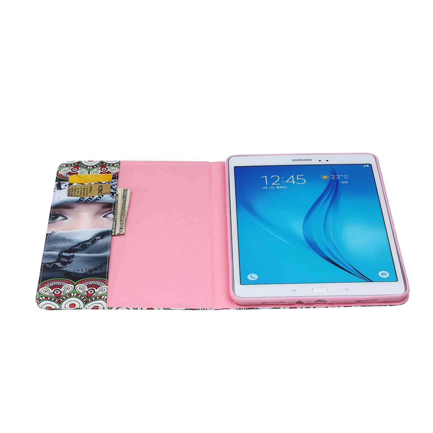 Модный стенд из искусственной кожи чехол для samsung Galaxy Tab A 9,7 дюймов SM T550 T551 T555 красивый окрашенный чехол для планшета# D