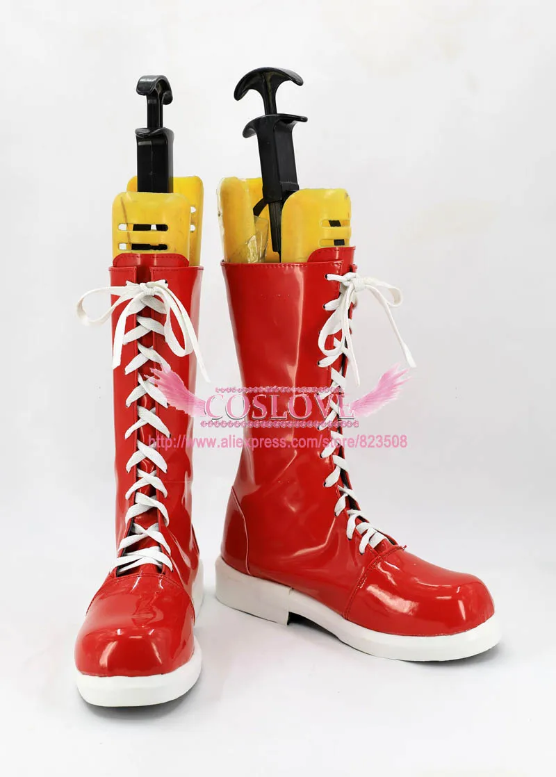 Persona 5 Goro Akechi Red Cosplay Shoes (2)