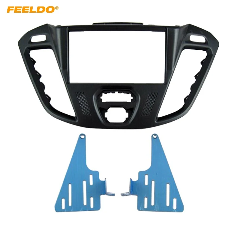 Автомагнитола FEELDO 2DIN панель с рамкой для 2013 Ford Transit Пользовательская установка