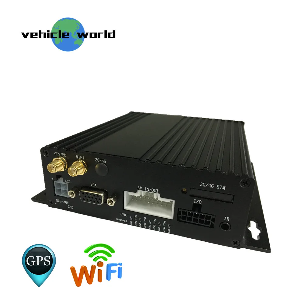 Мобильный видеорегистратор AHD 1080P с двумя SD картами 4Ch Wi Fi GPS для школьного