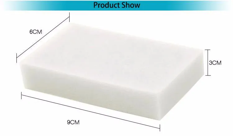 100 шт 90*60*30 мм волшебная губка Ластик меламиновая губка кухня, ванная, офис очиститель аксессуар для чистки посуды Nano