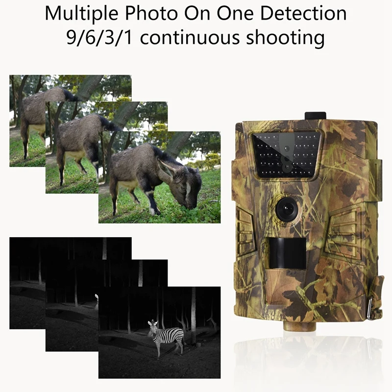 Ht-001B камера 12Mp 1080P 30Fps Инфракрасные светодиоды 850Nm охотничья камера Ip54 Водонепроницаемая камера ночного видения угол 120 градусов дикая