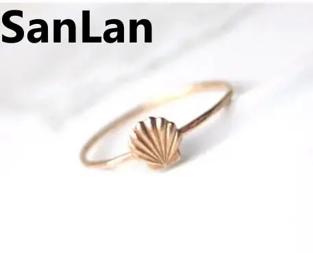 

Simple Elegant Everyday Dainty Shell Ring Seashell Jewelry Day Gift SanLan