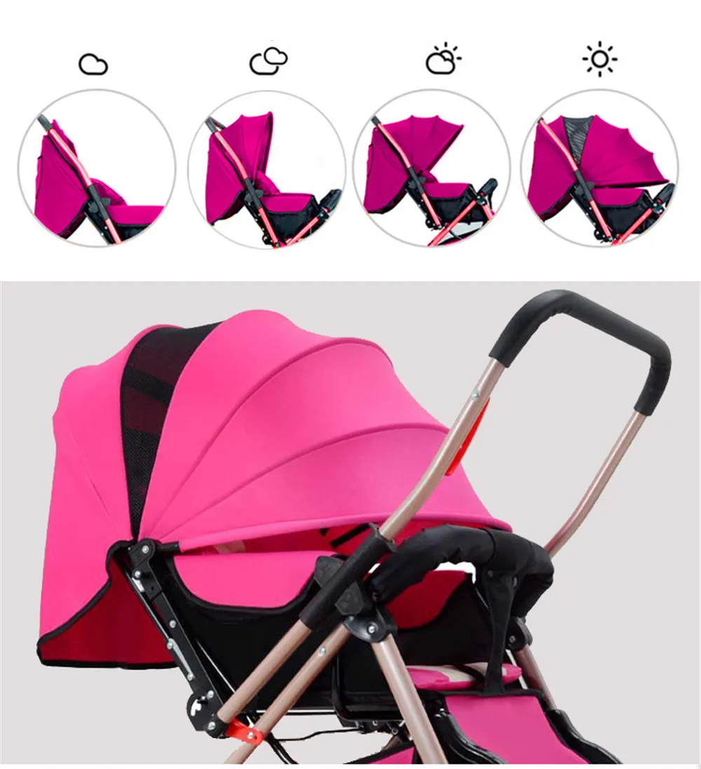 Новая четырехколесная Складная коляска детская коляска Детская безопасность сидений в автомобиле стул корзина детская колыбель коляска для путешествий