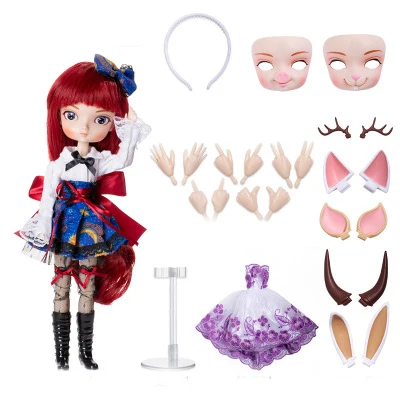 DIY подвижные Refittable 35 см 1/6 Bjd Sd Bbgirl куклы игрушки Дети суставы куклы-игрушки для девочек Подарки на день рождения для детей - Цвет: 002