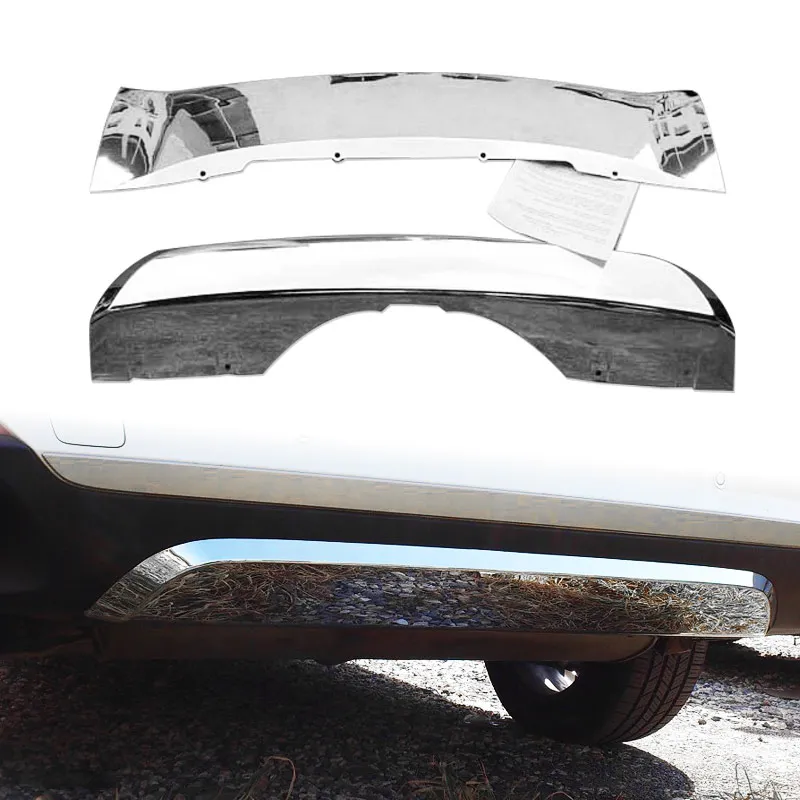 ABS Chrome Front Rear Bumper Board Guard Skid Plate Bar for BMW X5 F15