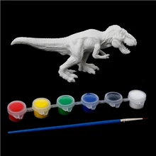 Игрушки DIY окраска картина Животное Динозавр Брахиозавр Стегозавр тираннозавр рекс модель Рисование граффити дети игрушки
