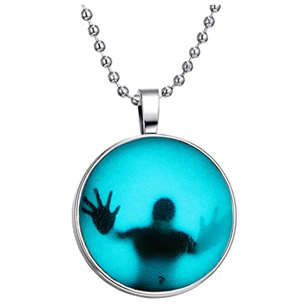 Unisex Creepy Specter Noctilucence Necklace Luminous Pendant for Halloween | Украшения и аксессуары