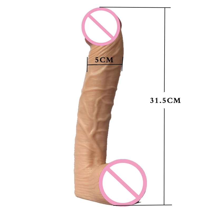 31.5cm Super Long Medical Silicone Dildos Female Masturbation Horse Realistic Soft Dildo Huge Penis Big Sex Toys For Women (11)