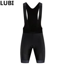 LUBI цельный черный Pro Велоспорт нагрудник шорты гелевая накладка противоударный брюки MTB шорты для езды на велосипеде губка накладка Велоспорт Колготки для мужчин женщин
