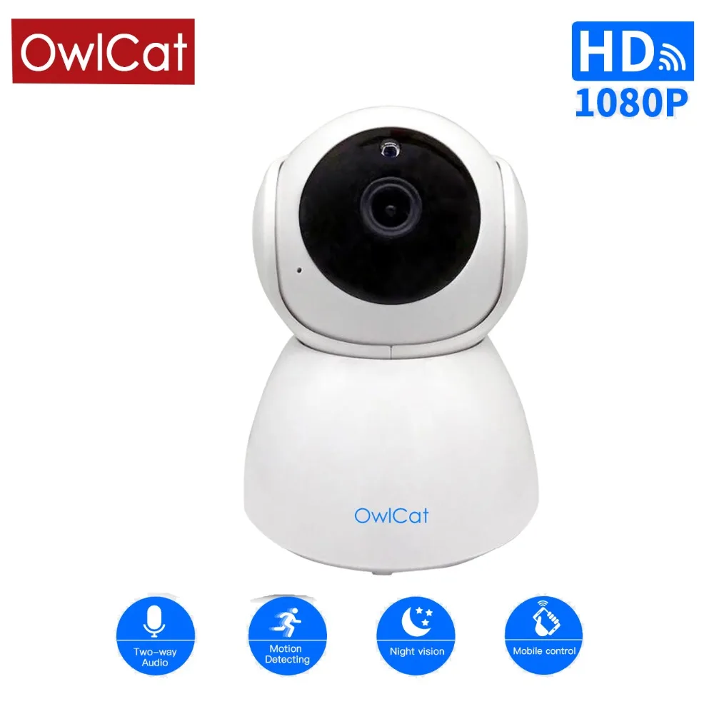 

OwlCat V380 Wireless Baby Monitor wifi Indoor Home Dome IP Camera with motion detection Security Microphone Audio Baby Camera