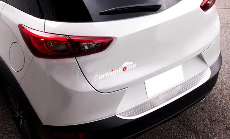 

Stainless Steel Outer Rear Bumper Protector Sill Trim For Mazda CX-3 2015 - 2018