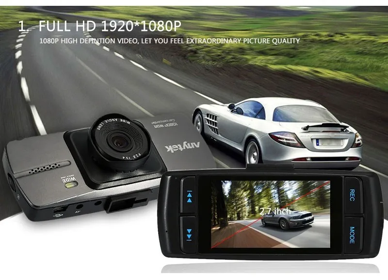 2 шт./лот, DHL, Автомобильный видеорегистратор Anytek A88, 1080 P, HD, автомобильная камера, видеорегистратор, Парковочное видео, ночное видение, g-сенсор
