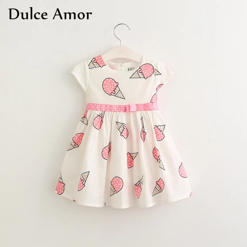 Dulce Amor Summer Cute Girls Dress Kids Baby Girls Clothes Short Sleeve Ice Cream Print Princess Dress Kids Dress For Girl HTB1R CVSXXXXXX6XpXXq6xXFXXXN - Dulce Amor Summer Cute Girls Dress Kids Baby Girls Clothes Short Sleeve Ice Cream Print Princess Dress Kids Dress For Girl