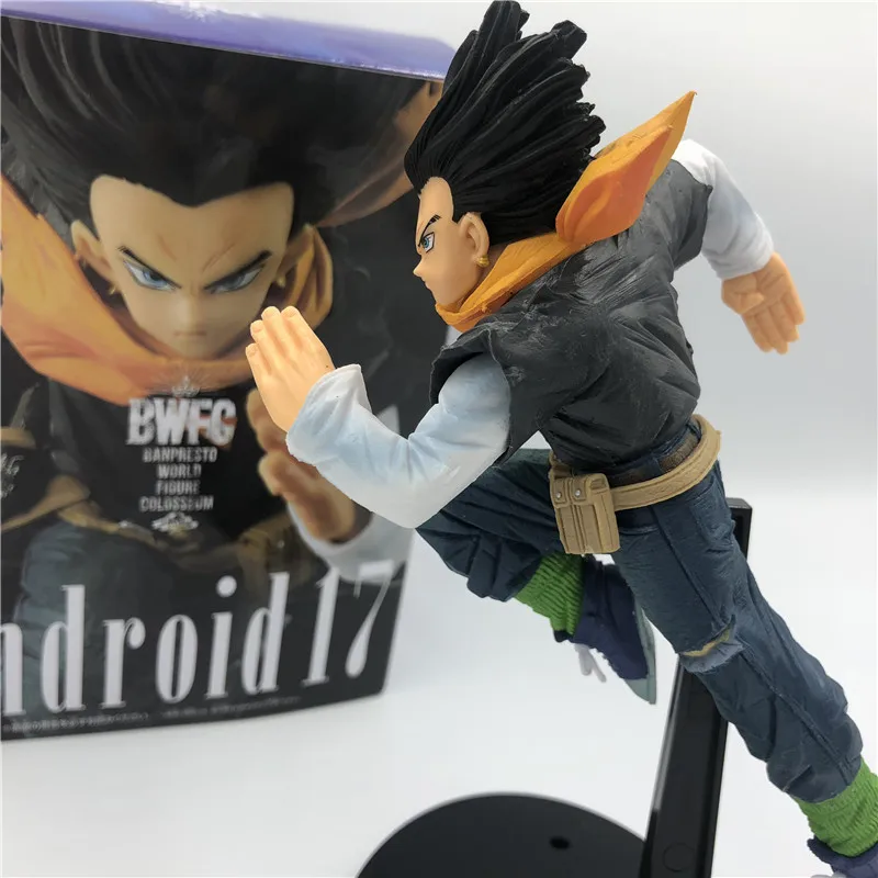 Dragon Ball Z Android 17 Android 18 Sprinting Ver. Фигурка DBZ Гоку истребитель лазурит ПВХ Коллекция Модель 17 см