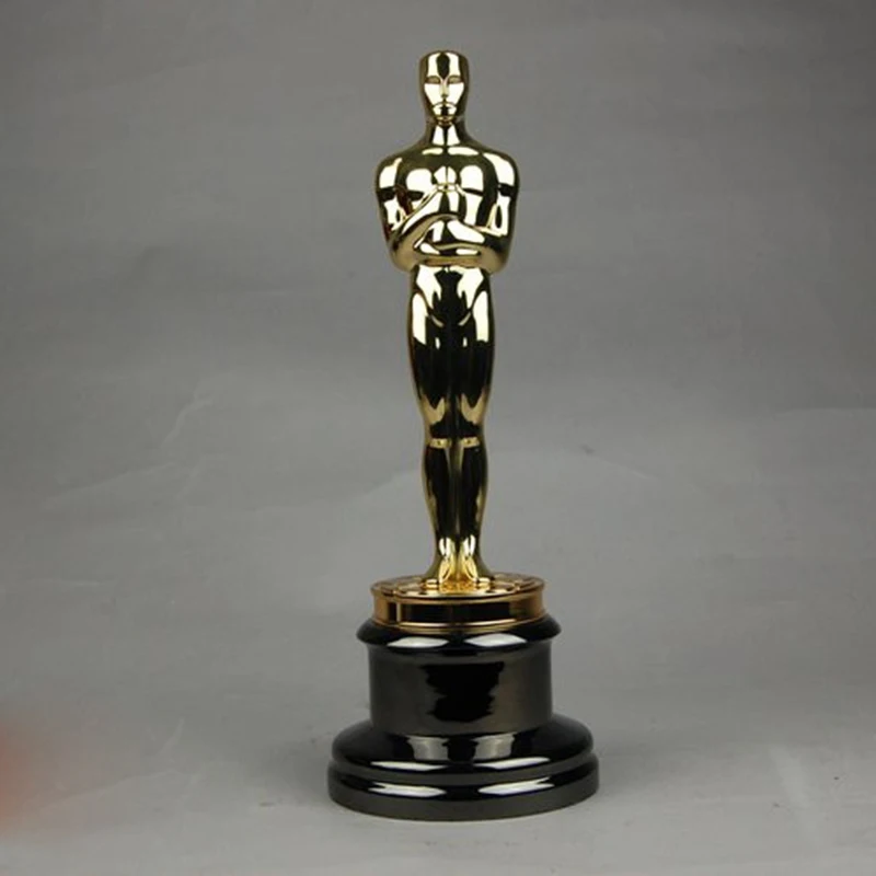 ogrm oscar trophy statue award gold plated 1 1 oscars statuette 100