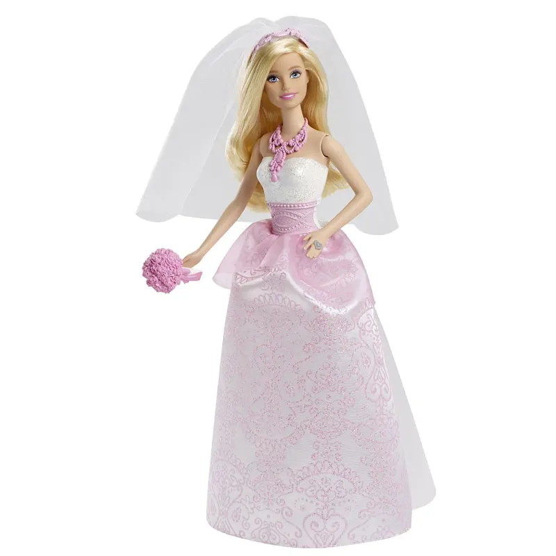 Barbie Bride Doll Wedding Princess CFF37 Girl Wedding Birthday 