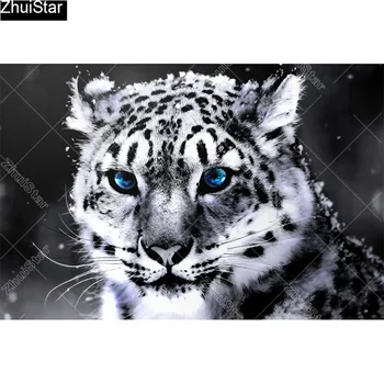 

Full Square 5D DIY Diamond Painting " Dark spots leopard" Embroidery Cross Stitch Mosaic Home Decor Gift CJ15