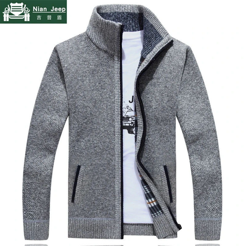 Beste 2019 Nieuwe Trui Mannen Herfst Winter SweaterCoats Mannelijke Dikke Faux Fur Wol Heren Trui Jassen Casual Rits Truien Maat M 3XL