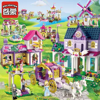 

Enlighten 2612 Building Blocks for Girls Compatible Model Building Kits Princess Series Castle Toys Gift for Children