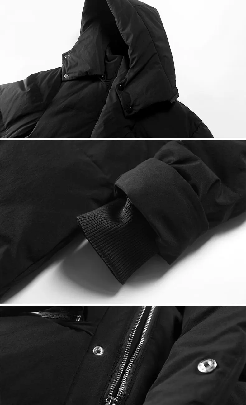 new arrival man's duck down coat maxi long parka jacket winter clothes for male with a hood hat black plus oversize xxxxxxl