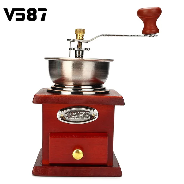 Best Offers Vintage Manual Coffee Bean Grinder Machine Stainless Steel Wood Hand Cranked Burr Nut Mill Muller Kitchen Accessories Tools Best Offers Vintage Manual Coffee Bean Grinder Machine Stainless Steel Wood Hand Cranked Burr Nut Mill Muller Kitchen Accessories Tools