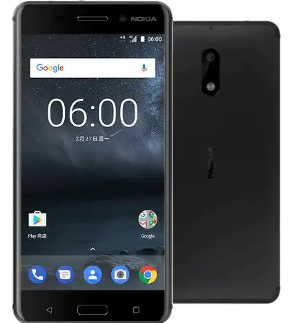Мобильный телефон Nokia 6, 4G, LTE, 4 Гб, 32 ГБ/64 ГБ, Восьмиядерный, Android 7,0, одна/две sim-карты, 5,5 дюймов, экран, 1080 P, 16 МП, смартфон - Цвет: Black
