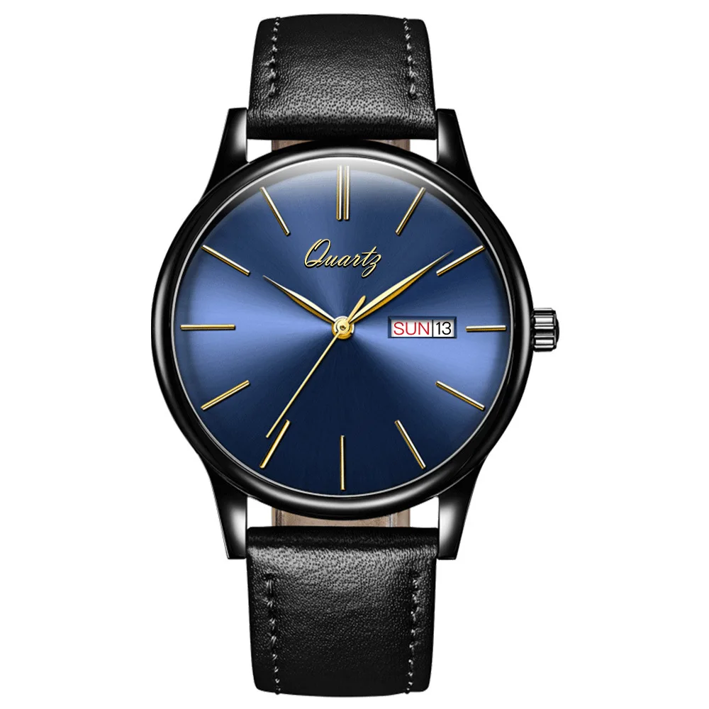 

Relogio Masculino BOS Brand New Luxury Watch Men Fashion casual Waterproof Quartz Watches Genuine Leather Wristwatches Hot Gift