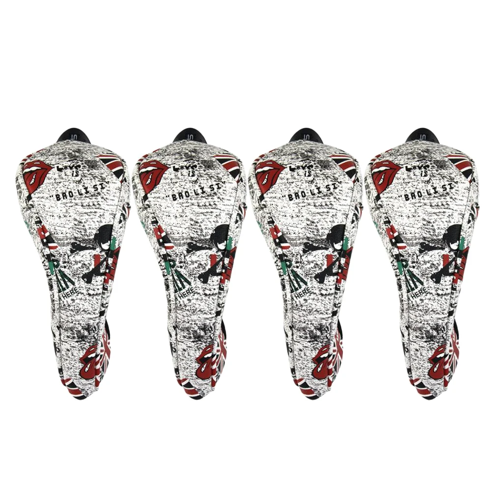 4Pcs/Pack Professional Golf Club Headcover Driver Head Cover Protector For Wood Putters Club Accessories Protector