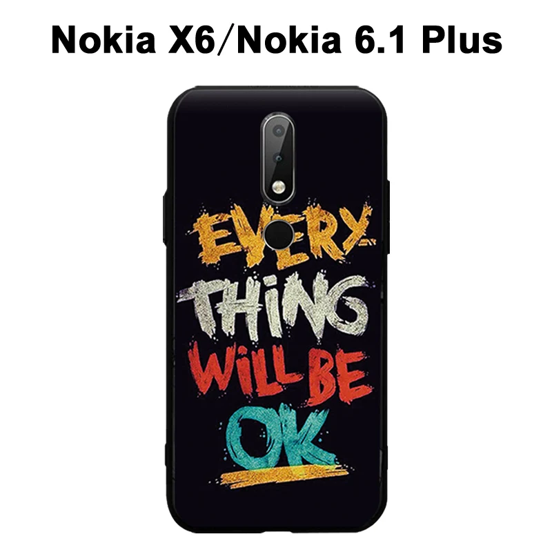 Nokia 6.1 Plus Case 3D Relief Painting Silicone Case Back Cover For Nokia X6 cover Cartoon Soft Nokia X6 X 6 phone case Nokia 6.1 Plus Case 3D Relief Painting Silicone Case Back Cover For Nokia X6 cover Cartoon Soft Nokia X6 X 6 phone case