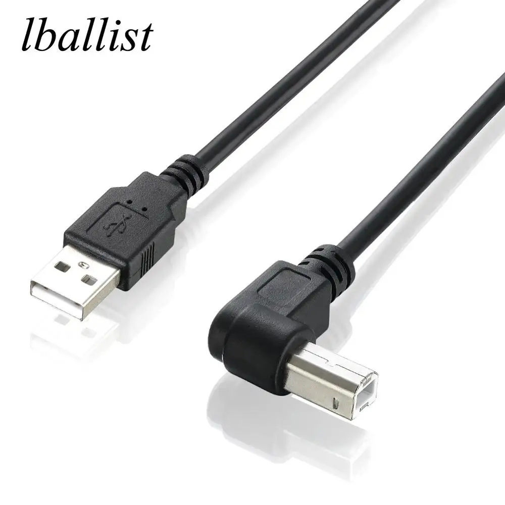 Кабель для принтера lballist 90 градусов USB 2 0 тип A штекер-Тип B двойной экранированный