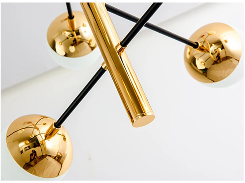 Nordic living room dining lights creative personality Iron Chandelier modern office industrial wind  Chandeliers11