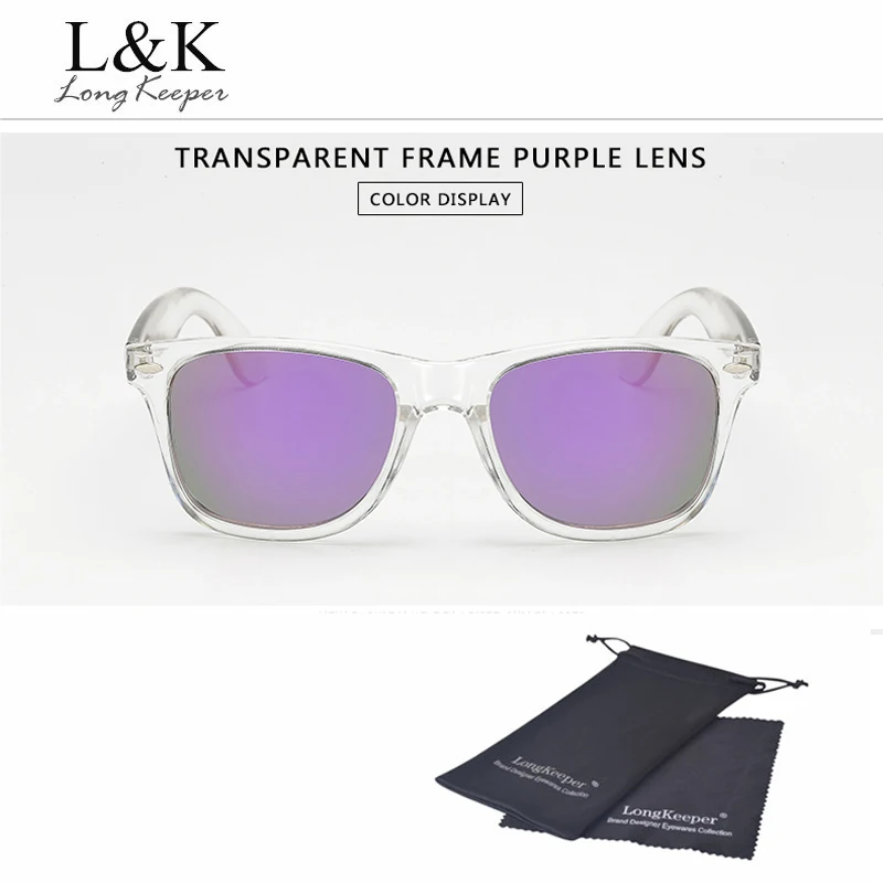 TR Purple Длинные солнцезащитные очки, женские, поляризационные, UV400, мужские, для ночного видения, прозрачная оправа, очки, мужские, зеркальные, светоотражающие, солнцезащитные очки, UV400 - Цвет линз: TR Purple