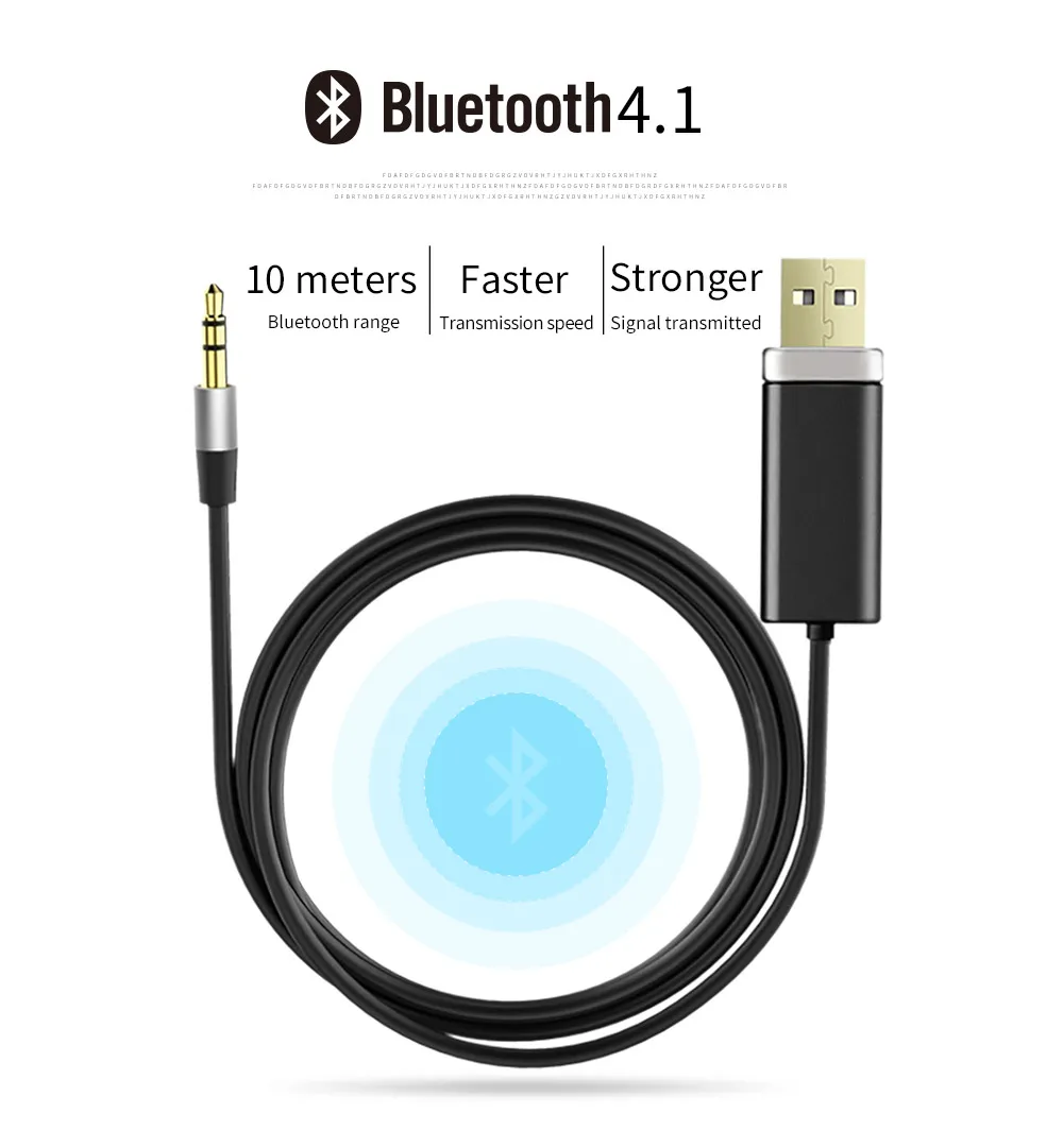 Bluedio BL Bluetooth аудио музыкальный приемник 3,5 мм аудио стерео кабель Bluetooth адаптер для динамиков наушников