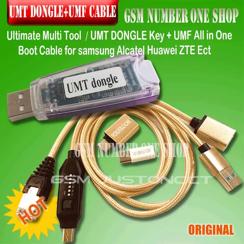 

original new umt dongle / umt key + umf all in one boot cable for Samsung Huawei LG ZTE Alcatel Software