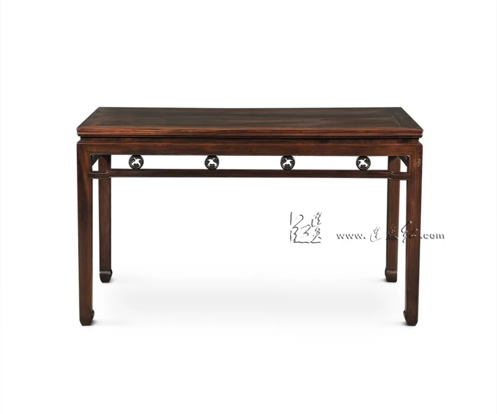 Office Long Rectangle Table Rosewood 6 seats Desk Living Dining Room Furniture 1.3m board China new Classical Fashion Solid Wood