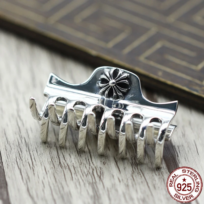 

S925 sterling silver hair rope and hand rope Personality retro punk style Loudi crusade fashion accessories Send a gift to love