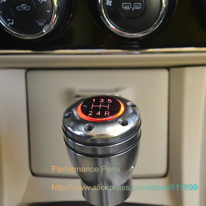 LYJ 5MT 6MT красный светодиодный светильник Ручка рычага переключения передач автомобиля
