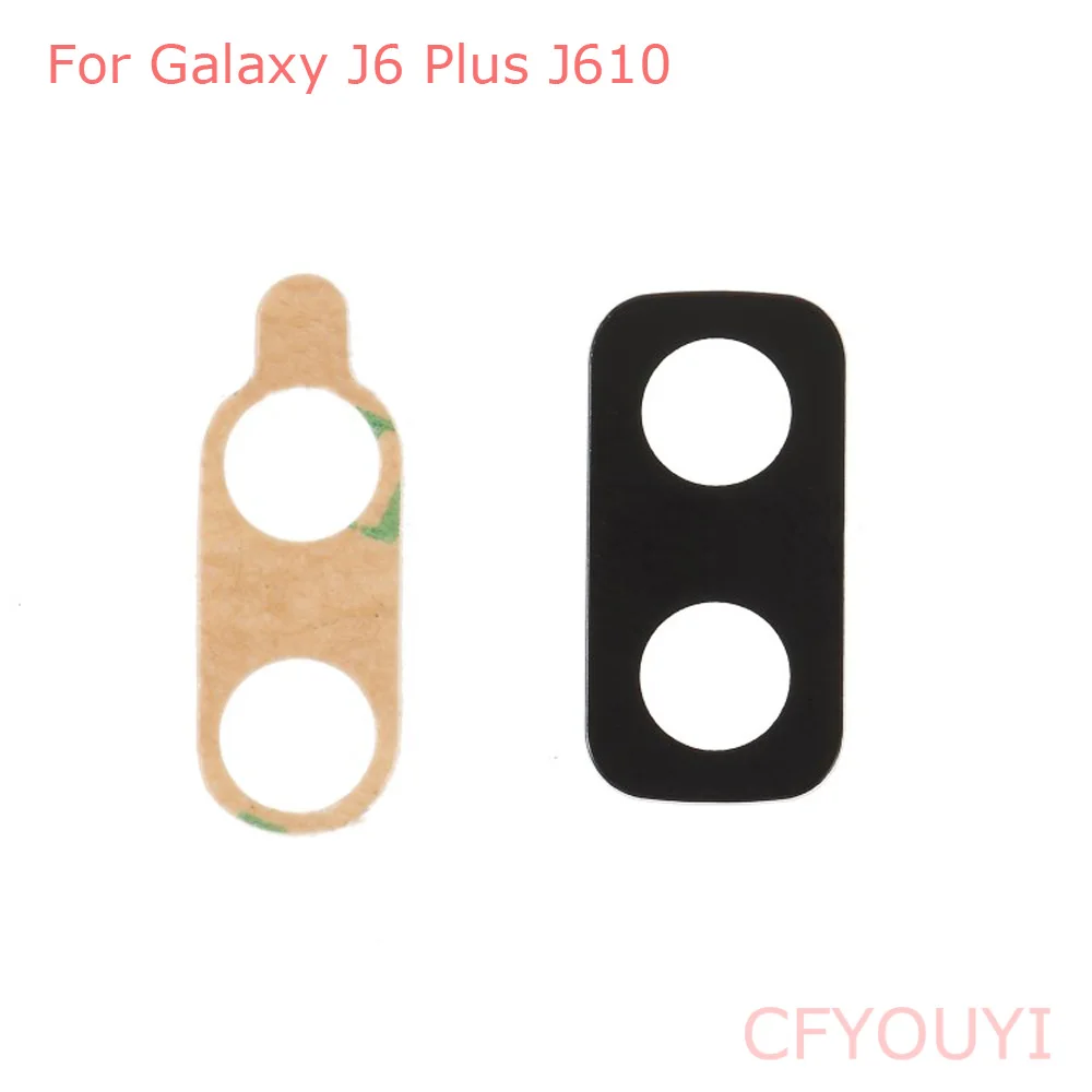 

New J6+ Back Rear Camera Glass Lens With 3M Adhesive Sticker Glue For Samsung Galaxy J6 plus J610