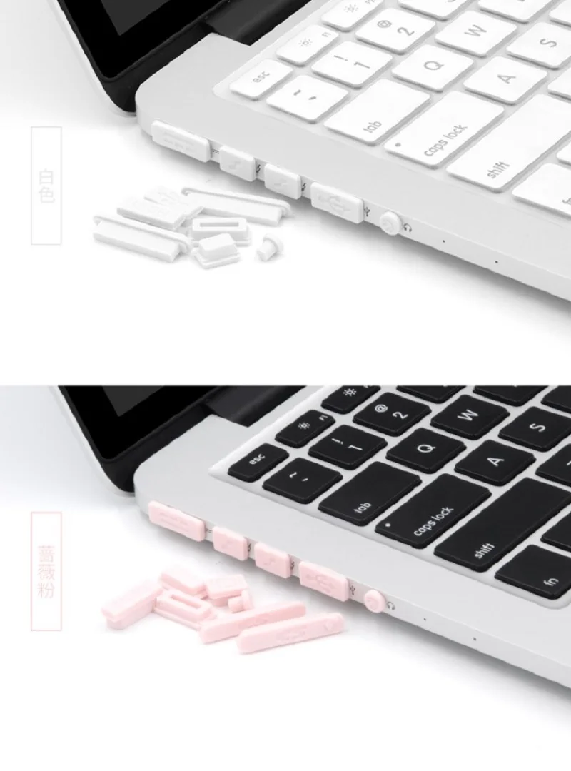 New Silicon For Macbook Air Pro Retina 11 12 13 15 USB Dust Plug Anti-Dust Plug Cover for Macbook Air Pro 13 Laptop Dustproof  (6)