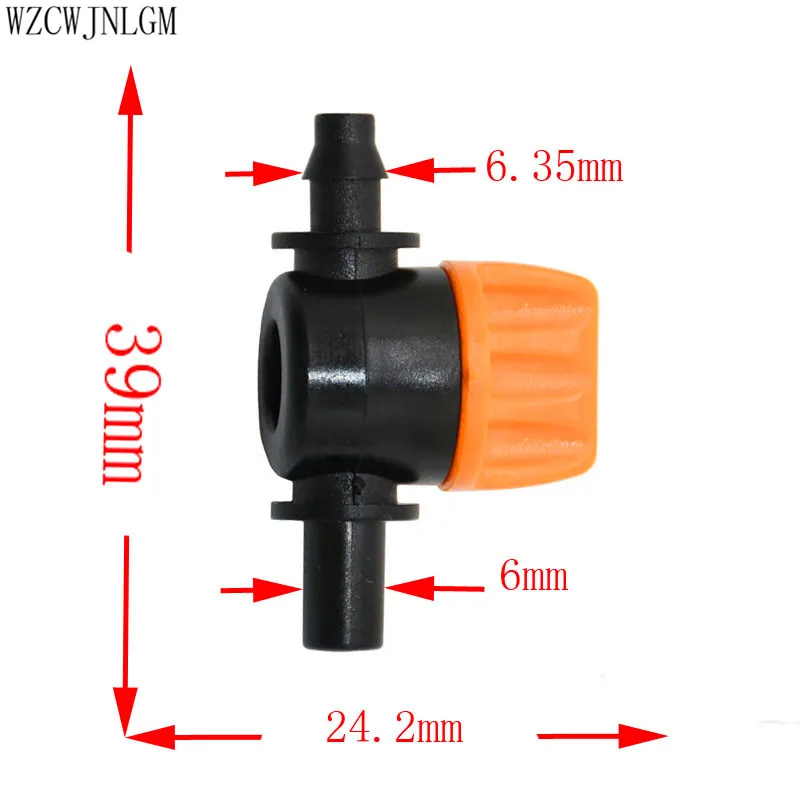 5 шт. 4/7 мм micro клапан орошения сада муфта переключения с колючей прорези в воде шланг клапан сад воды разъем