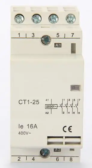 

4NO 25Amps 220V modular household AC contactor