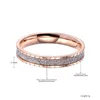 JeeMango Trendy Style Rose Gold Scrub Rings For Women Girl 3.5mm Width Stainless Steel Party Birthday Daily Finger Ring JR19025 ► Photo 2/6