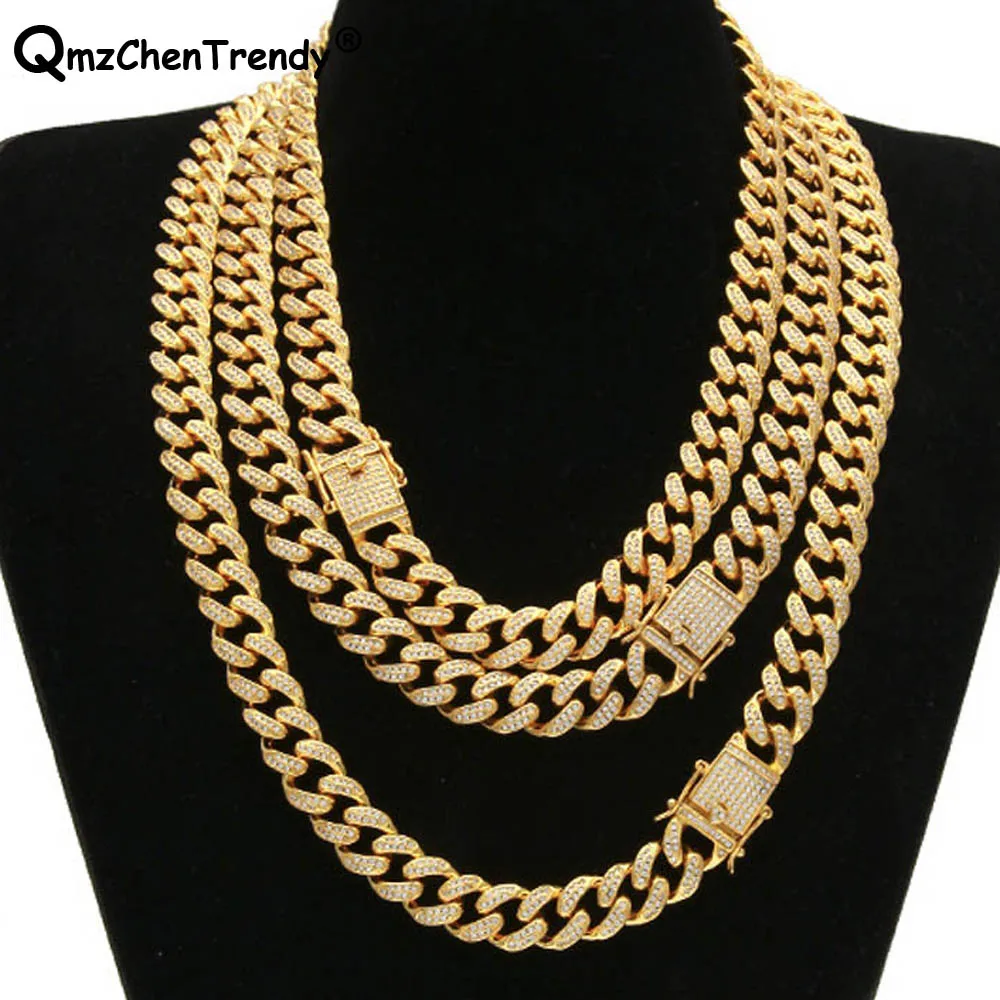 Cuban Link Chain For Sale >> Top Quality Iced Out Bling CZ Miami Cuban Link Chain Men's Hip hop Necklace Golden Silver Copper ... Cuban Link Chain For Sale >> Top Quality Iced Out Bling CZ Miami Cuban Link Chain Men's Hip hop Necklace Golden Silver Copper ...
