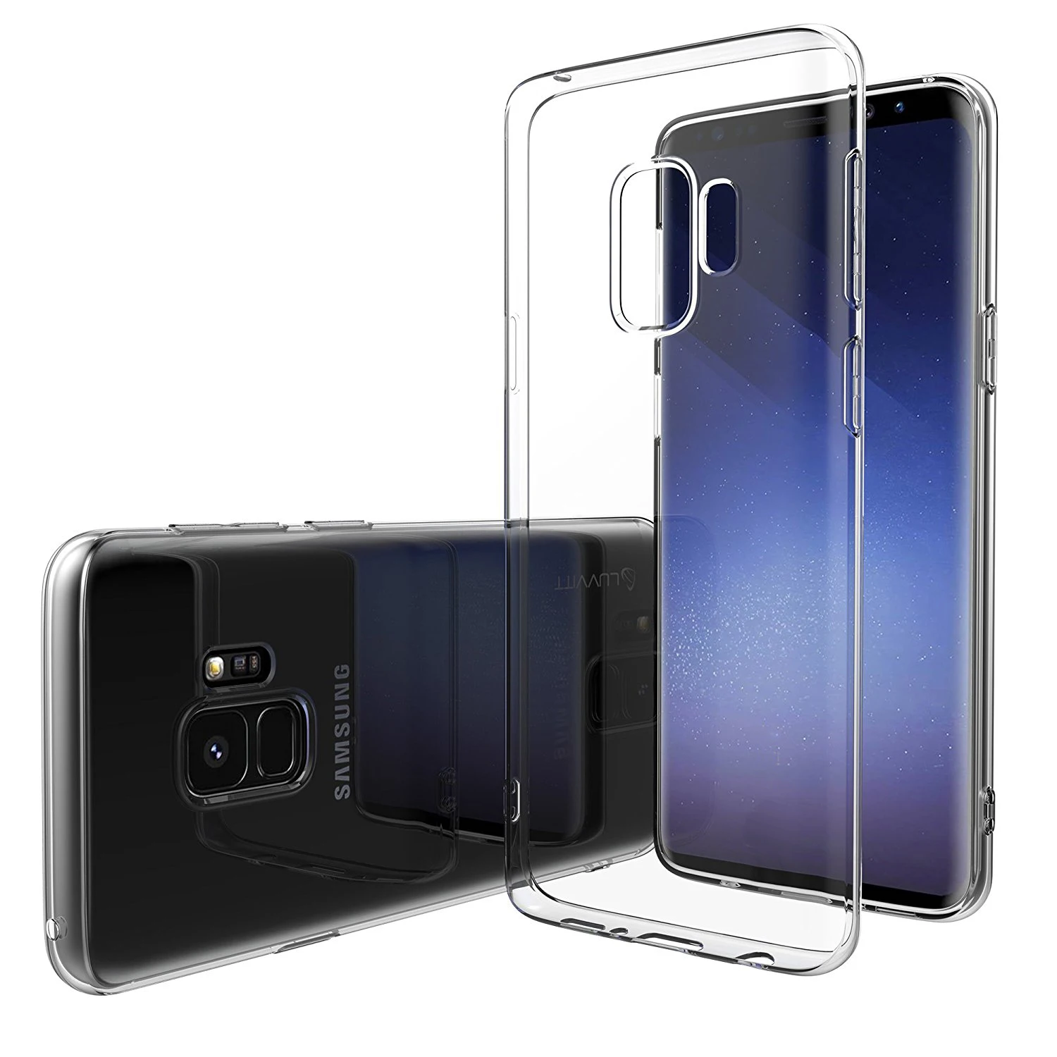 

for Samsung Galaxy S9/S9 Plus/S8/S8 Plus Case Slim Crystal Clear Transparent Soft TPU Silicone Gel Phone Protective Back Shell