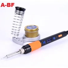 A-BF GT90E 90 Вт Цифровой ЖК-Электрический паяльник Комплект с регулируемой температурой 220 В паяльник наконечники подставка для паяльника