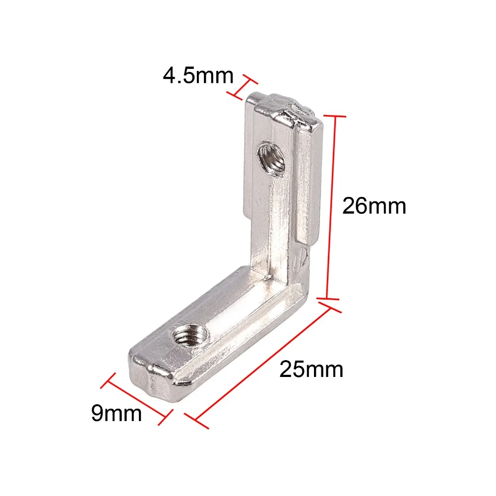 Neoteck 10 шт. /3030/4040 T слот алюминиевый профиль из углеродистой стали l-образные Кронштейны 90 градусов интерьер угловой разъем